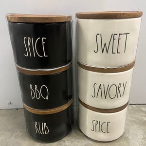 Rae Dunn spice cellars